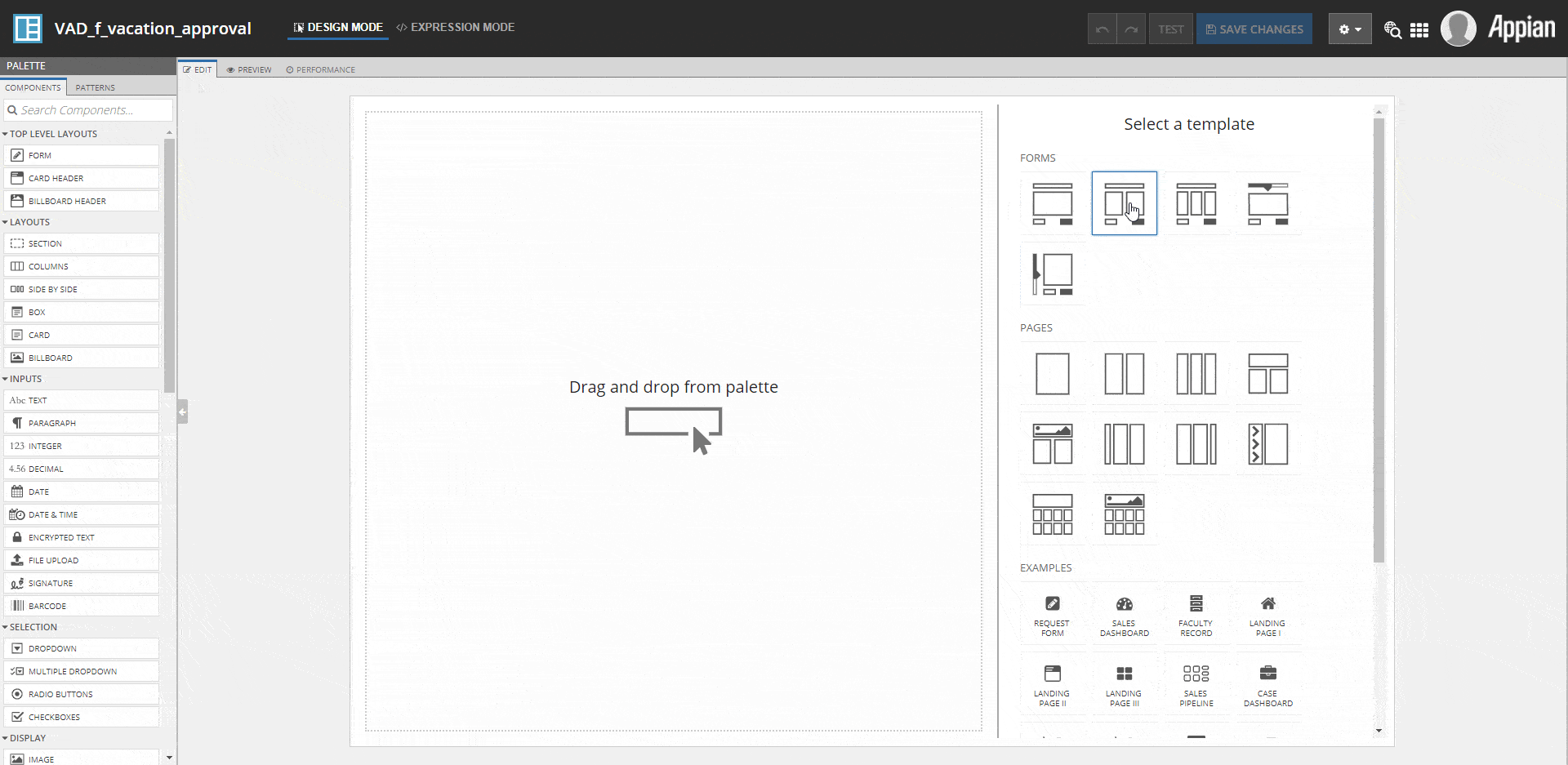 Form design