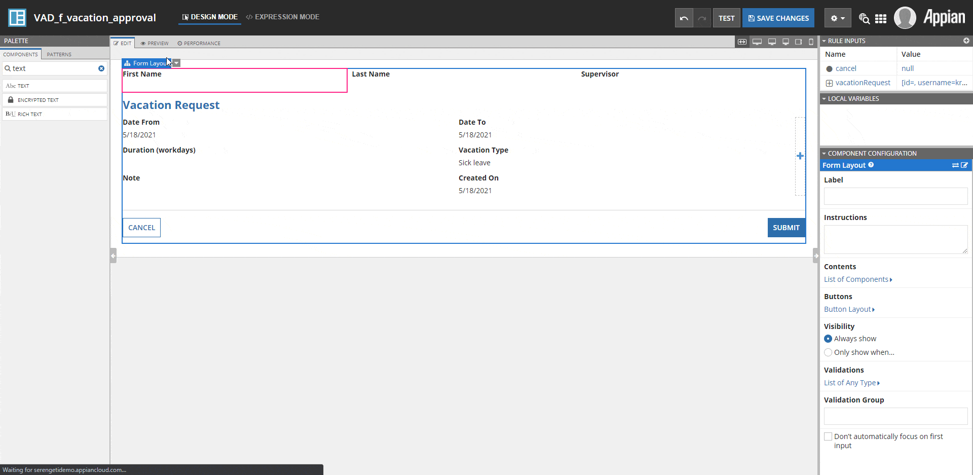 User function 